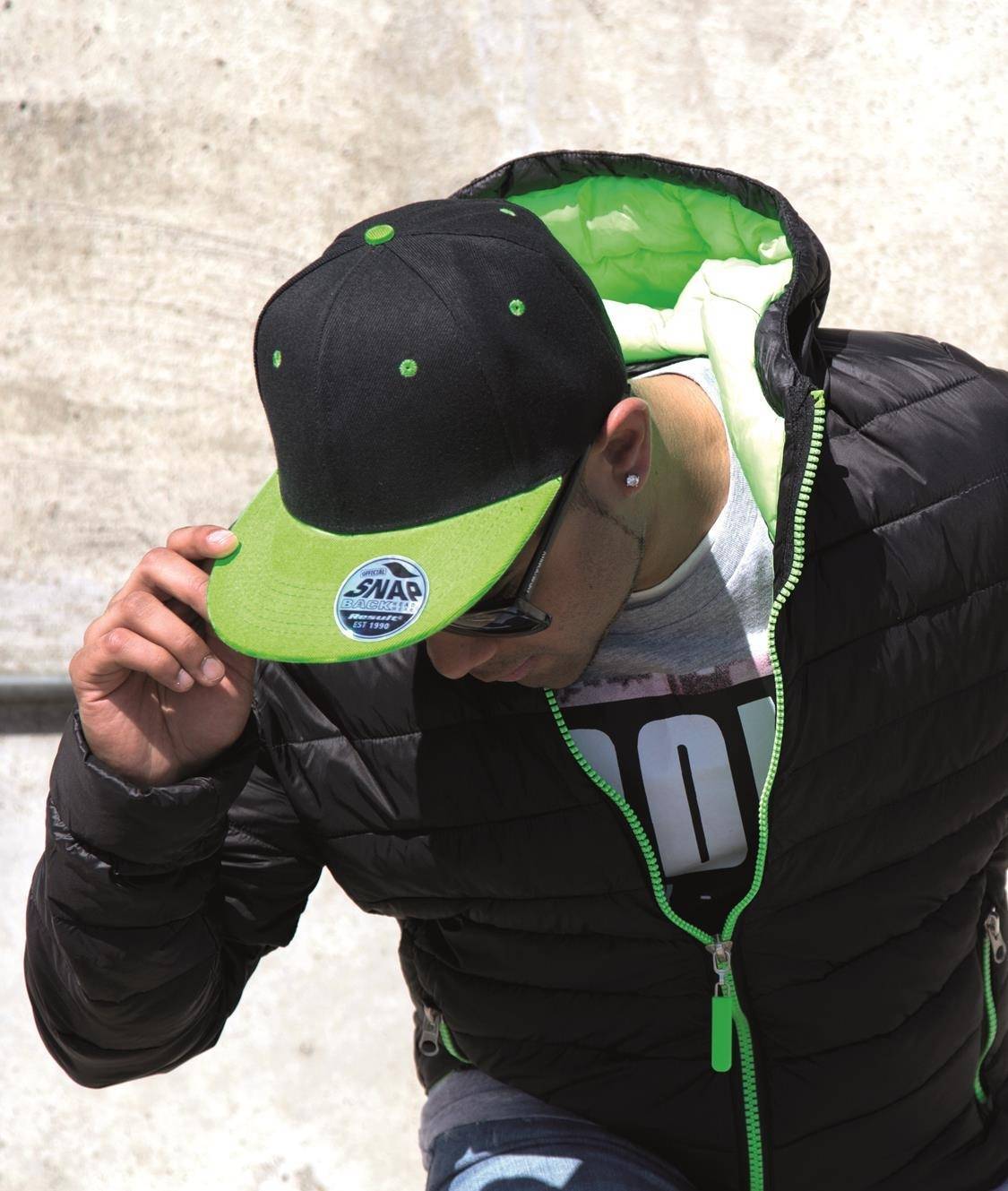 Dwukolorowa czapka z prostym daszkiem Bronx