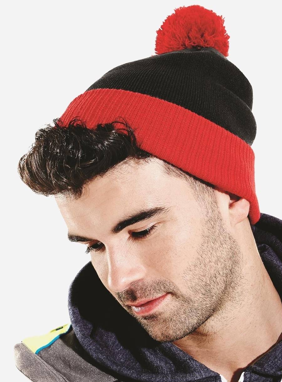 Dwukolorowa czapka zimowa z pomponem Snowstar Duo