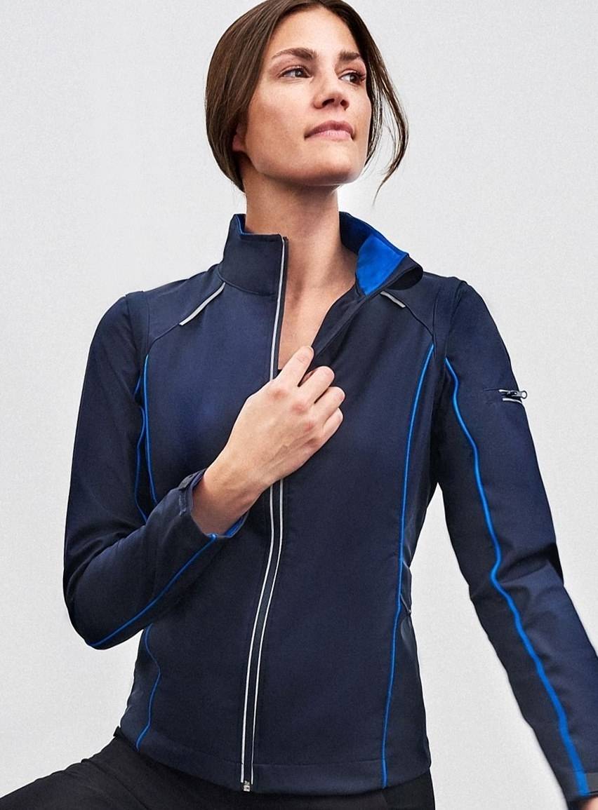 Dwukolorowa damska kurtka softshell Zip-Off