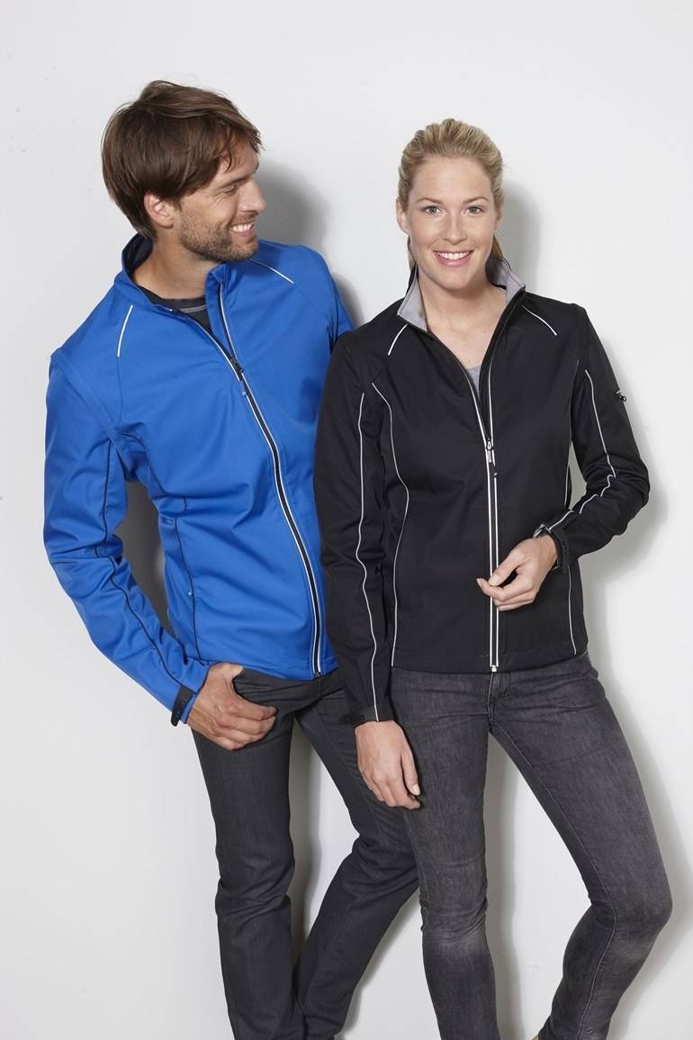 Dwukolorowa damska kurtka softshell Zip-Off
