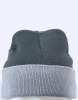 Dwukolorowa wywijana czapka Knitted Cap
