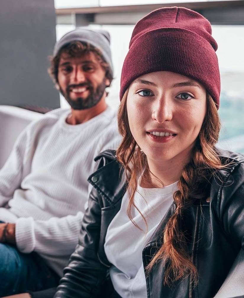 Dwuwarstwowa czapka zimowa marki Atlantis, materiał z recyklingu