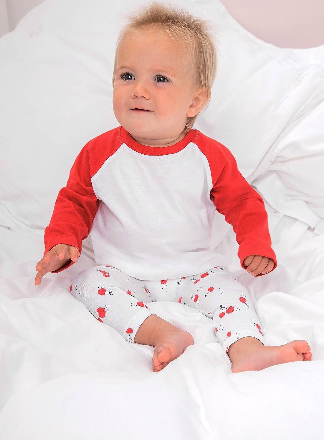 Dziecięca bluzka dwukolorowa Baseball