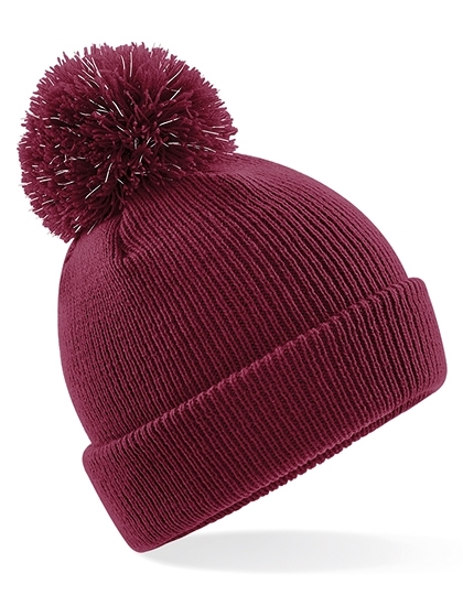 Dziecięca czapka zimowa dwuwarstwowa z dużym pomponem