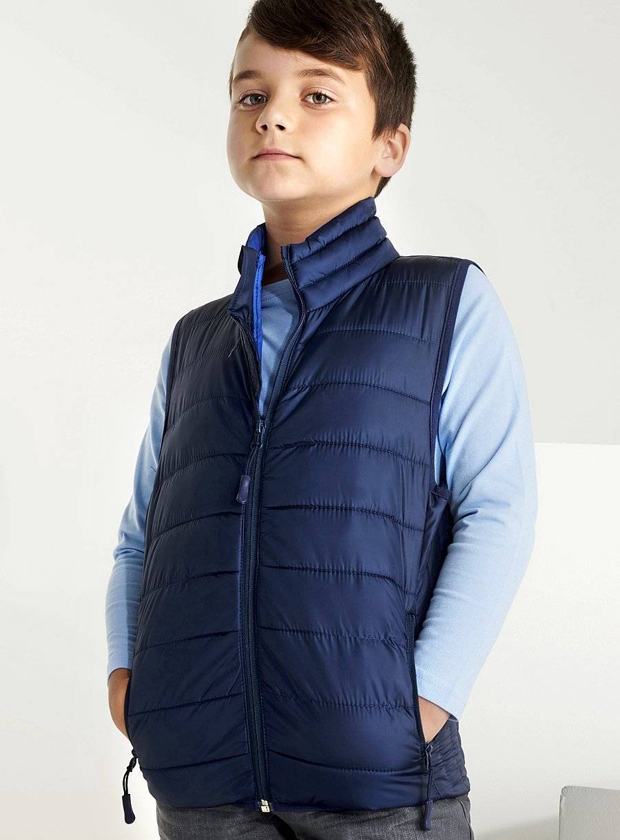 Dziecięca kamizelka pikowana Roly z kontrastową podszewką