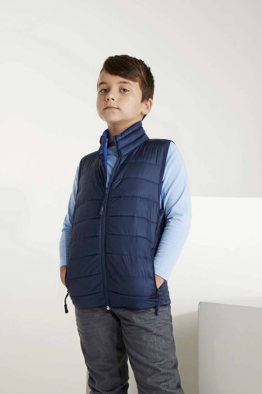 Dziecięca kamizelka pikowana Roly z kontrastową podszewką