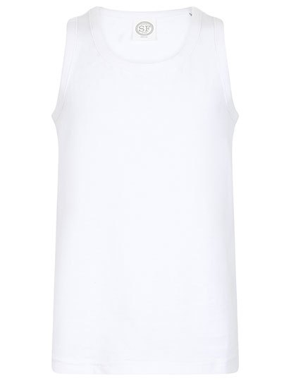 Dziecięca koszulka bez rękawków z podwójnymi szwami