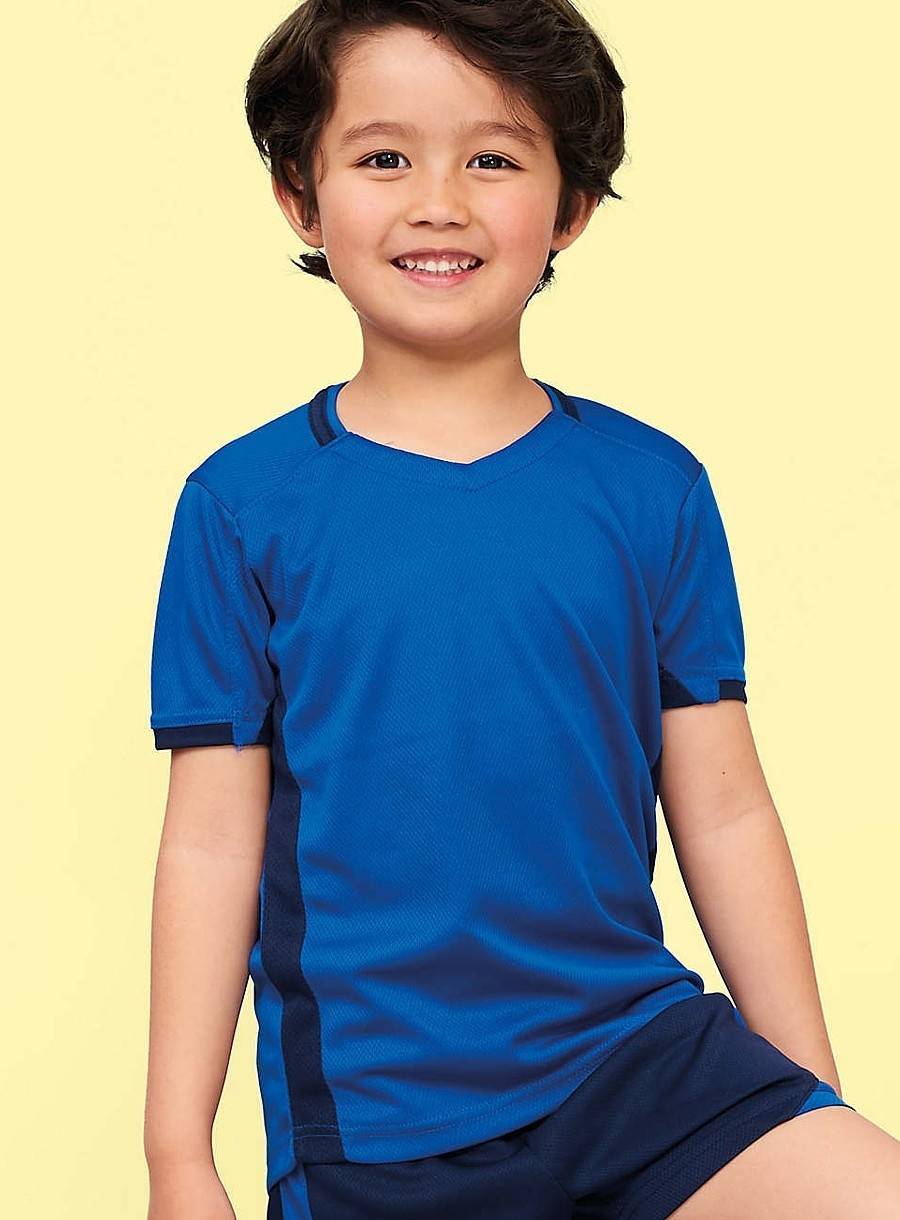 Dziecięca koszulka sportowa Classico Contrast