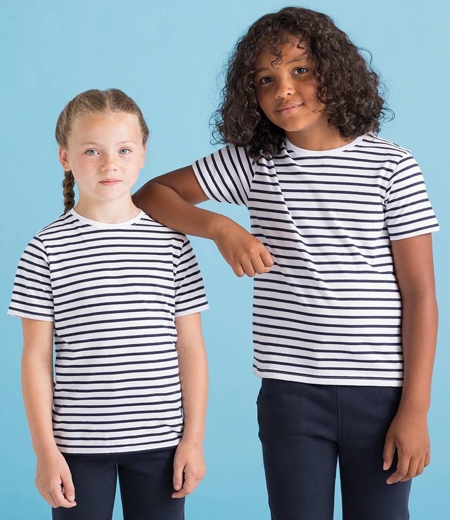 Dziecięca koszulka T-shirt w paski w stylu marynarskim