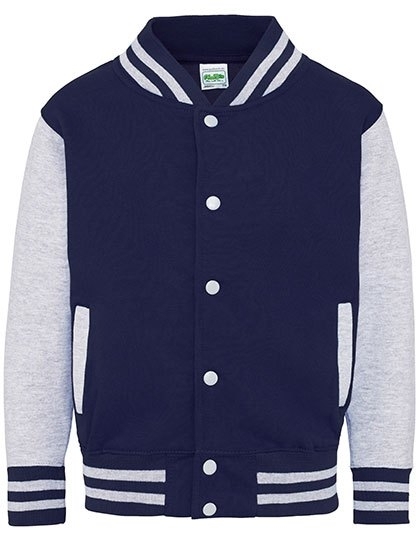 Dziecięca rozpinana bluza College w stylu Baseball