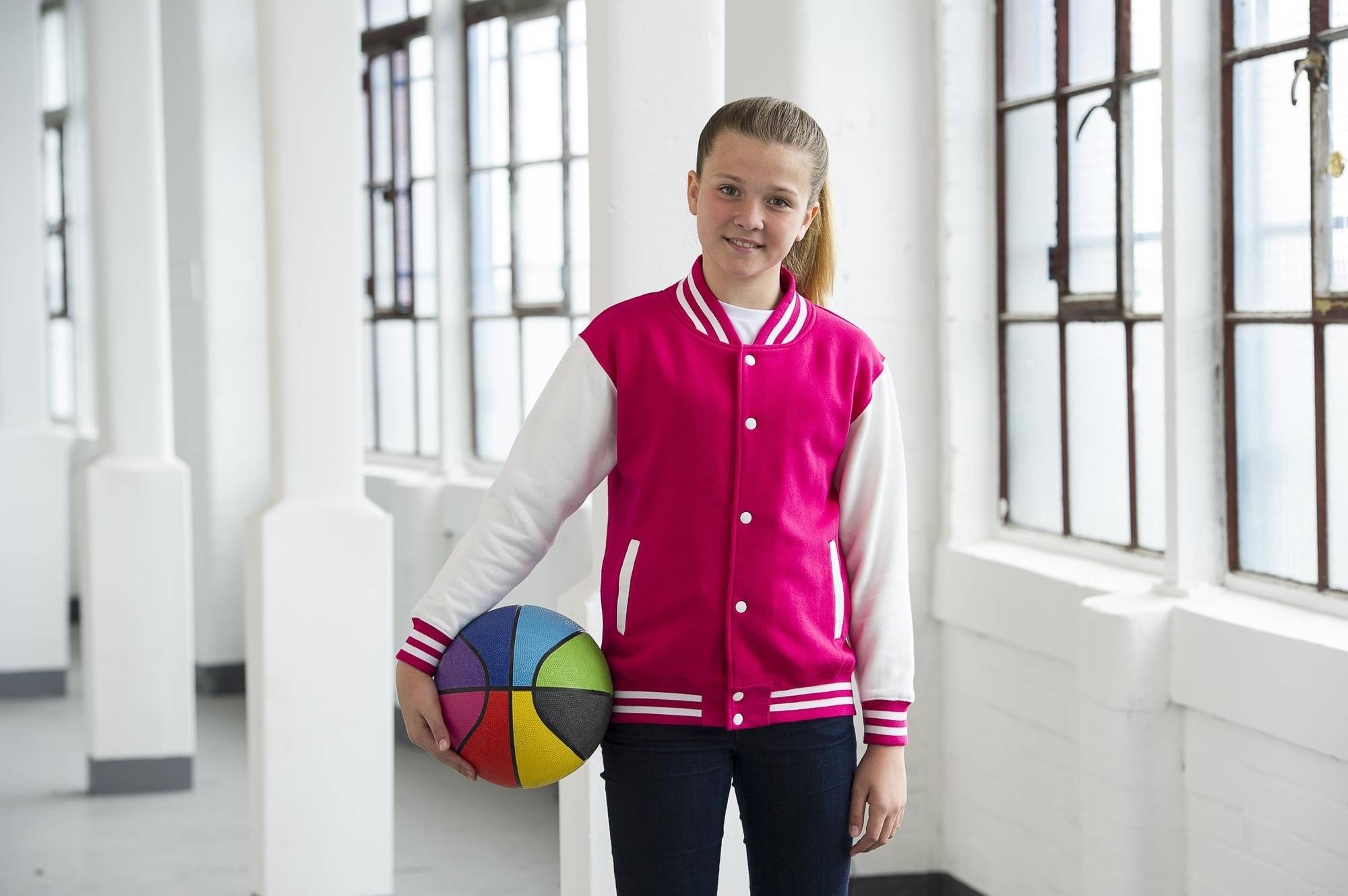 Dziecięca rozpinana bluza College w stylu Baseball