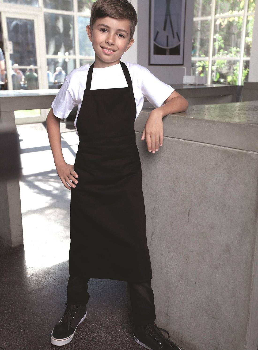 Dziecięcy ekologiczny fartuch z regulowanym upięciem na szyi