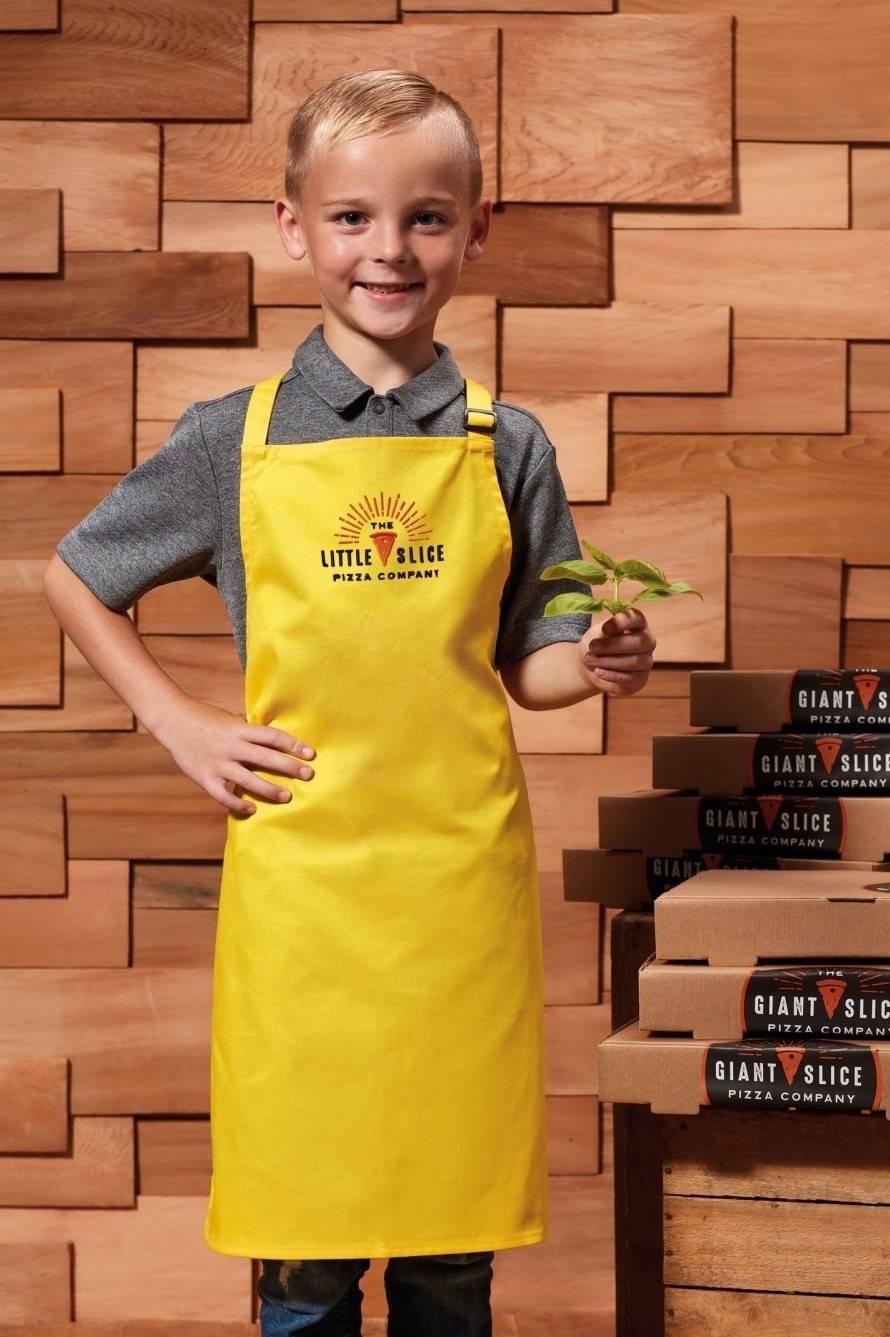 Dziecięcy fartuch kelnerski z regulowanym upięciem