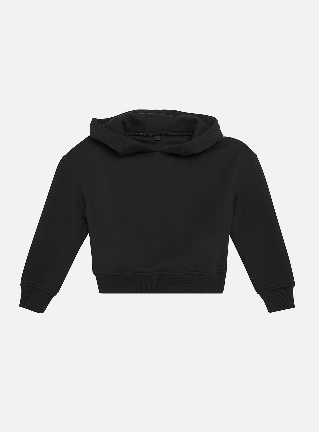 Dziewczęca bluza z kapturem o krótkim kroju bez metki producenta