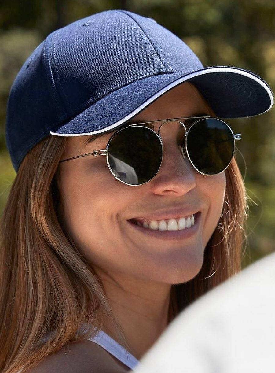 EarthAware® Classic Organic Cotton 6 Panel Cap - Sandwich Peak