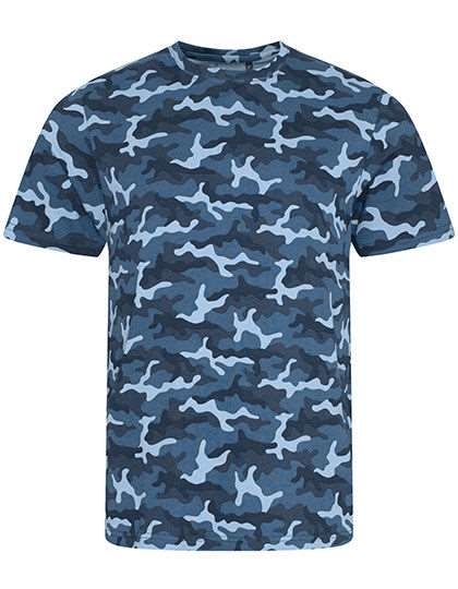 Efektowna koszulka t-shirt ubarwiona wzorem Camo-Moro