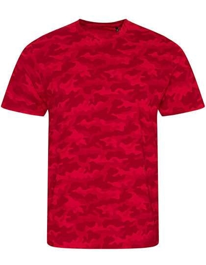 Efektowna koszulka t-shirt ubarwiona wzorem Camo-Moro