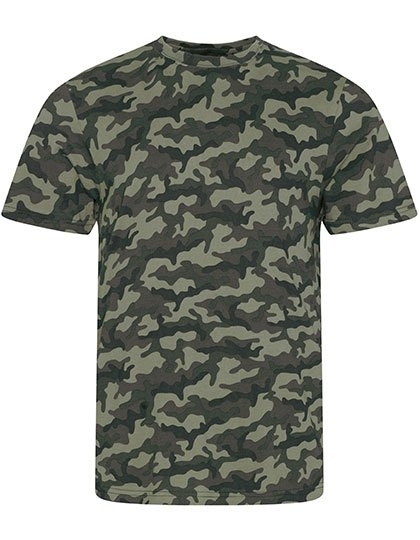 Efektowna koszulka t-shirt ubarwiona wzorem Camo-Moro