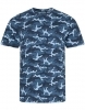 Efektowna koszulka t-shirt ubarwiona wzorem Camo-Moro