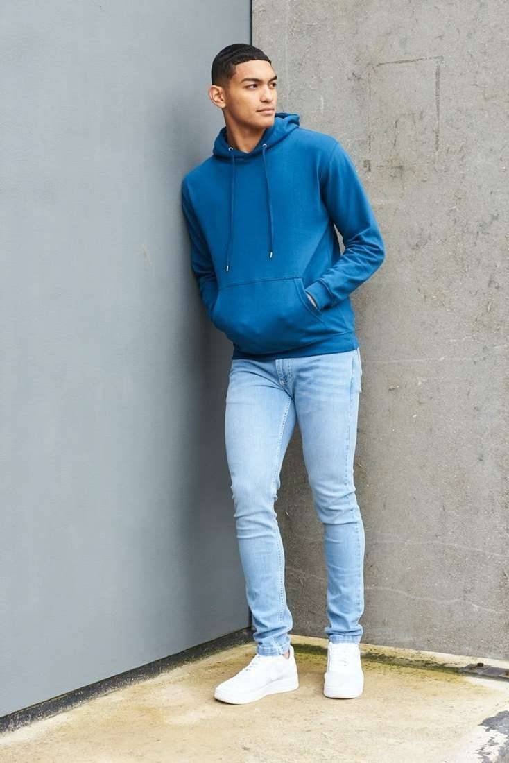 Ekologiczna bluza z kapturem, wykonana z bawełny organicznej i materiału z recyklingu