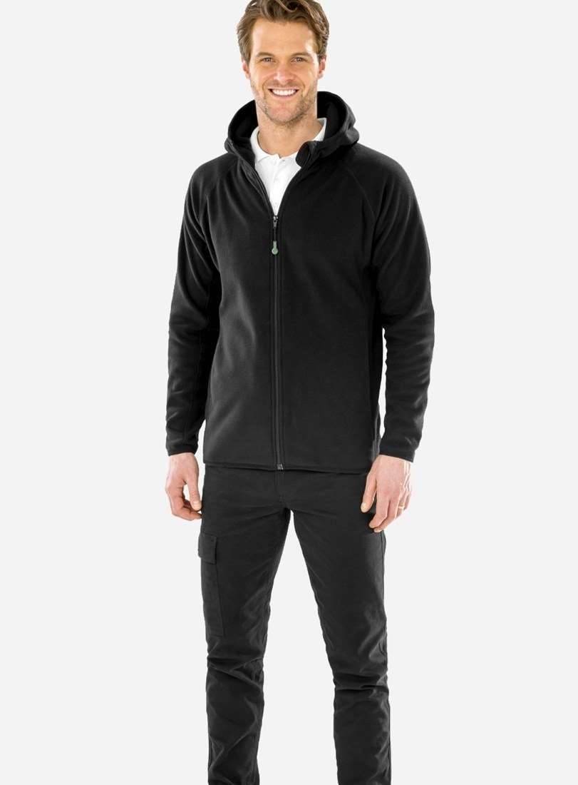 Ekologiczna bluza z polaru Result z kapturem, materiał z recyklingu