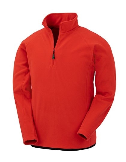 Ekologiczna bluza z polaru Result z krótkim zamkiem, materiał z recyklingu