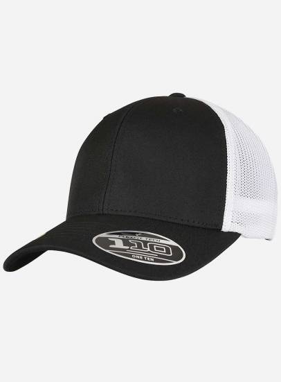 Ekologiczna czapka z daszkiem dwukolorowa, materiał z recyklingu