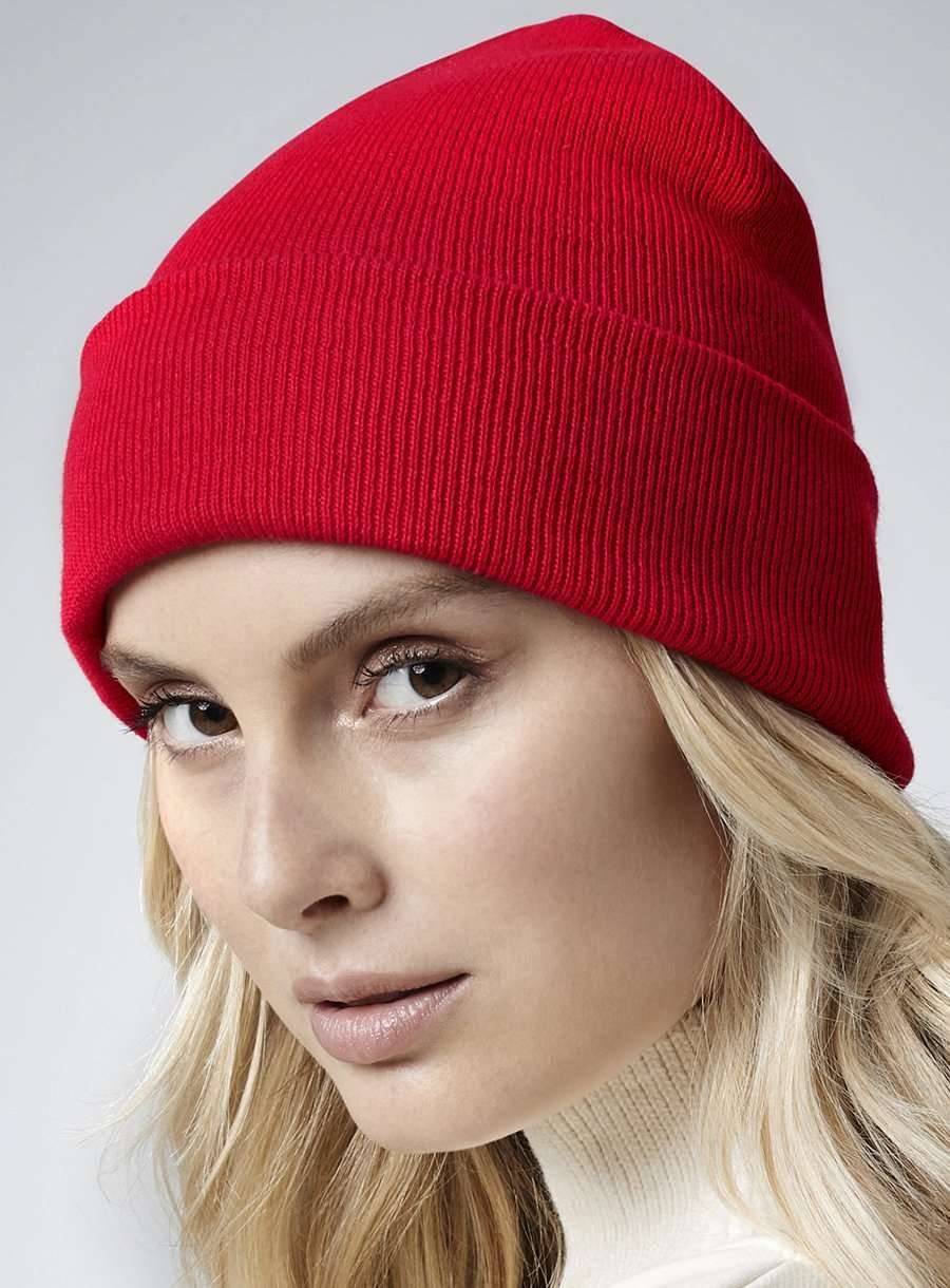Ekologiczna czapka zimowa w stylu Beanie uszyta z bawełny organicznej