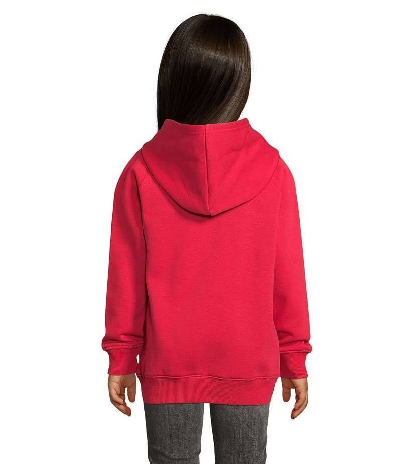 Ekologiczna dziecięca bluza z kapturem oraz raglanowymi rękawami marki Sol's