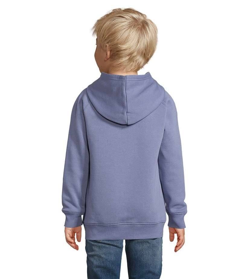 Ekologiczna dziecięca bluza z kapturem oraz raglanowymi rękawami marki Sol's