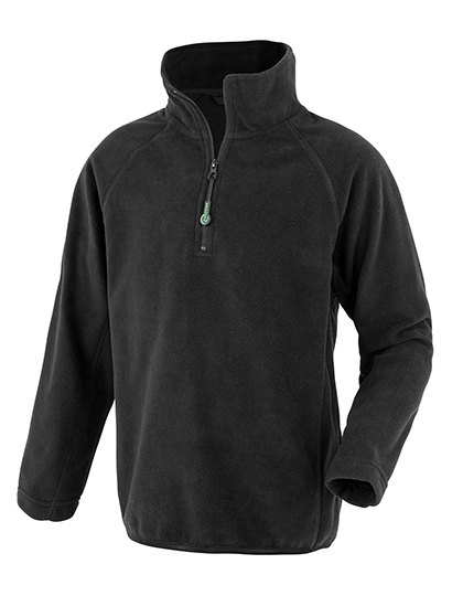 Ekologiczna dziecięca bluza z polaru Result z krótkim zamkiem, materiał z recyklingu