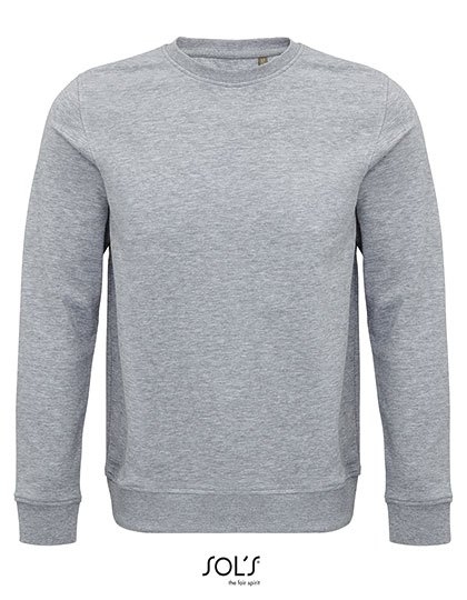 Ekologiczna klasyczna bluza z bawełny organicznej z dodatkiem materiału z recyklingu