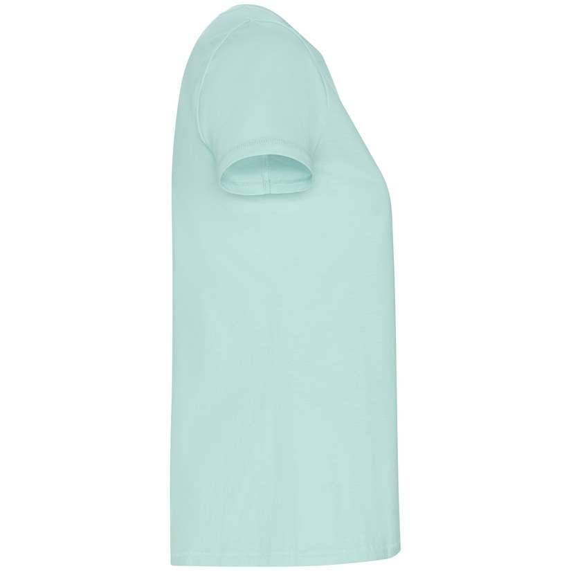 Ekologiczna koszulka damska bez bocznych szwów, uszyta z bawełny organicznej