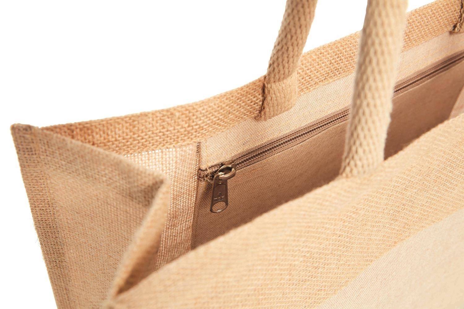 Ekologiczna, mocna torba na zakupy z juty