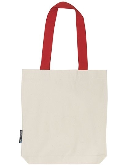 Ekologiczna torba na zakupy z kontrastowymi uchwytami