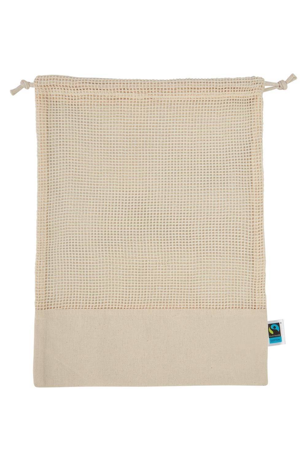 Ekologiczna torba na zakupy z siatki i zamknięciem ściąganym troczkami