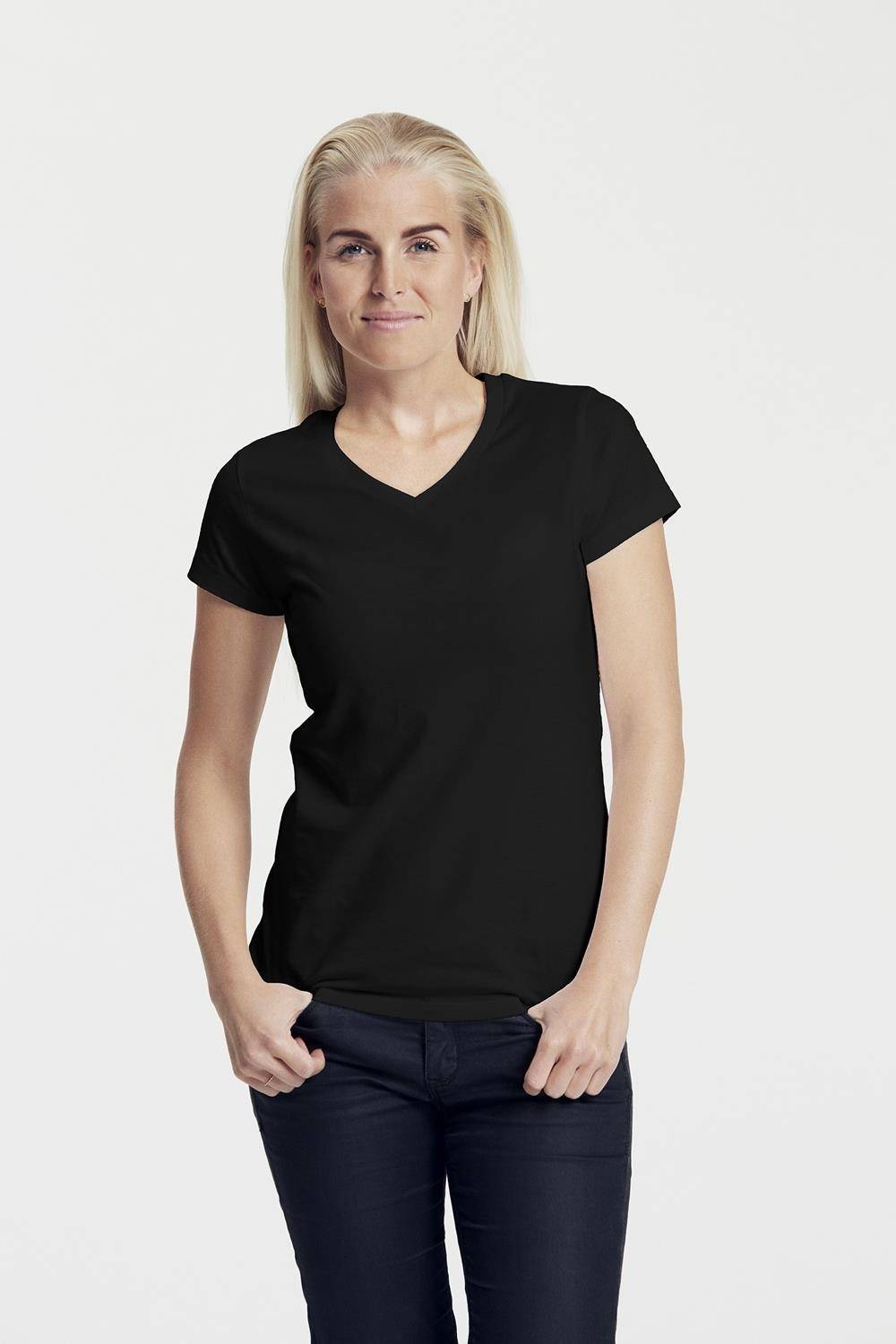 Ekologiczny t-shirt damski V-neck marki Neutral