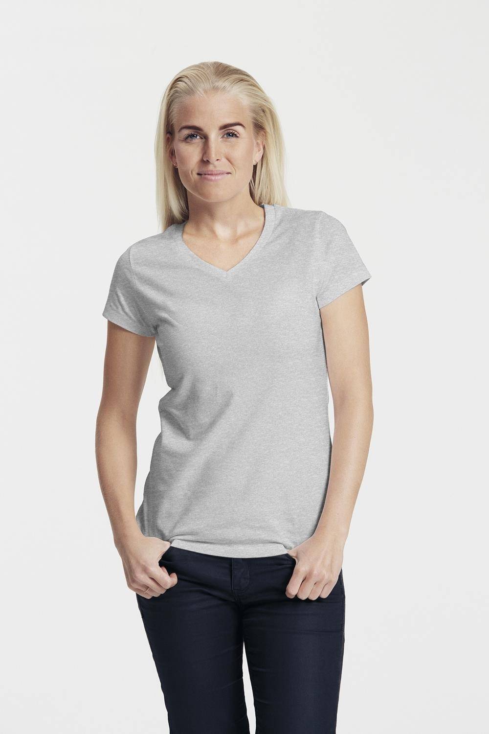 Ekologiczny t-shirt damski V-neck marki Neutral