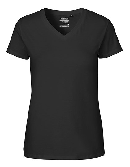 Ekologiczny t-shirt damski V-neck marki Neutral