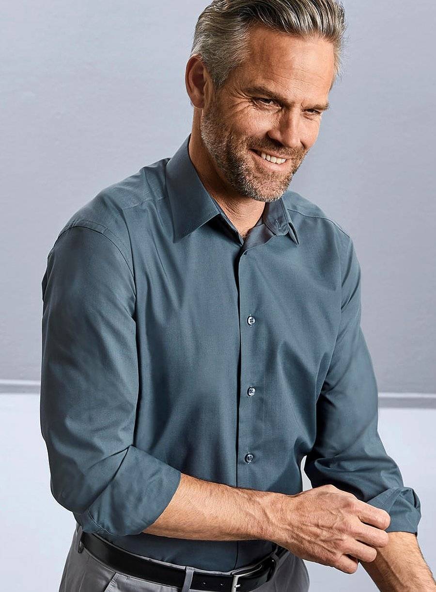 Elegancka koszula męska z długim rękawem