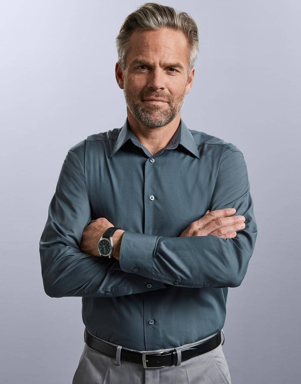 Elegancka koszula męska z długim rękawem