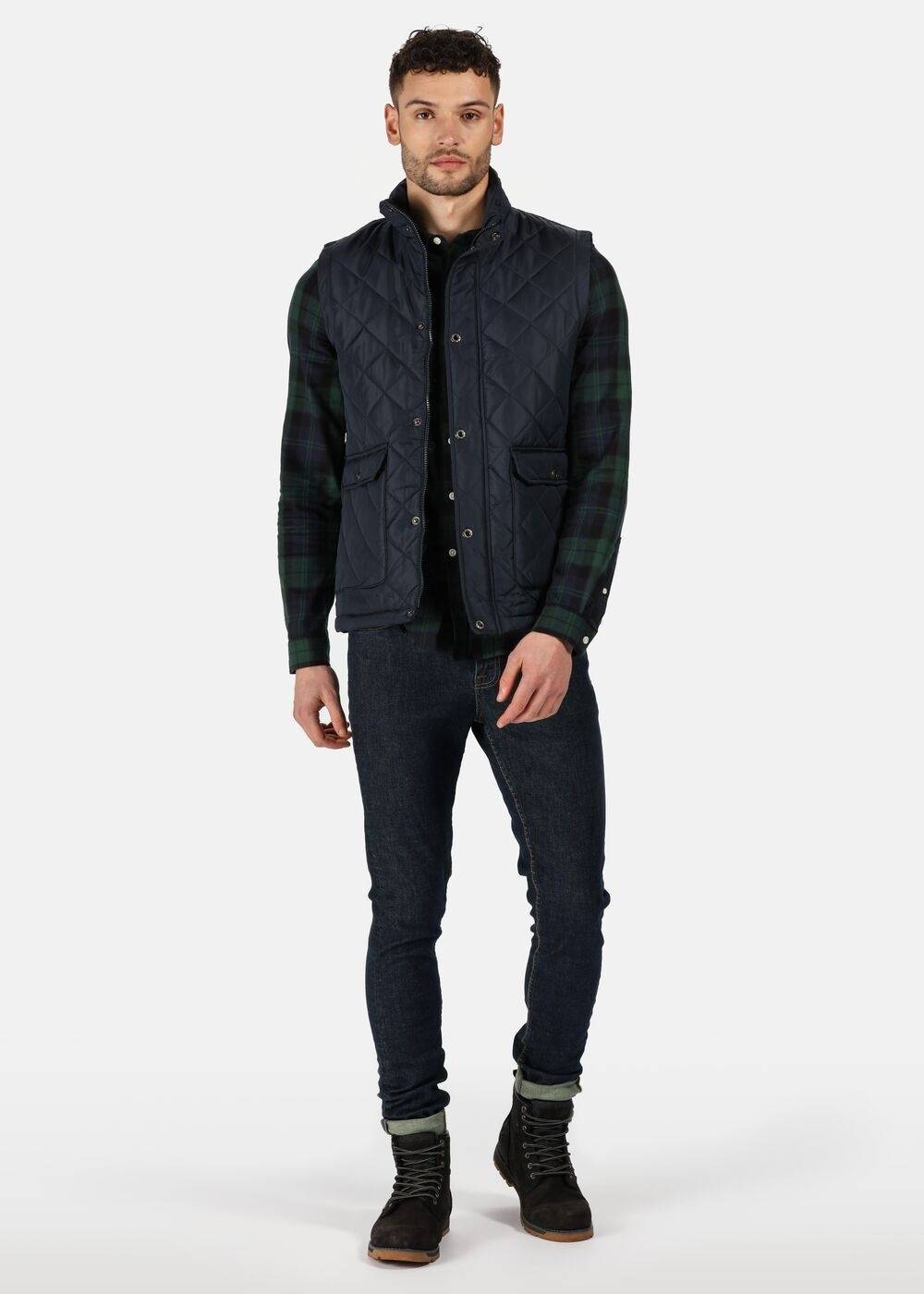 Elegancka pikowana kamizelka model męski Tyler