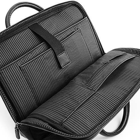 Elegancka torba na laptopa z imitacji skóry z wewnętrzną podszewką