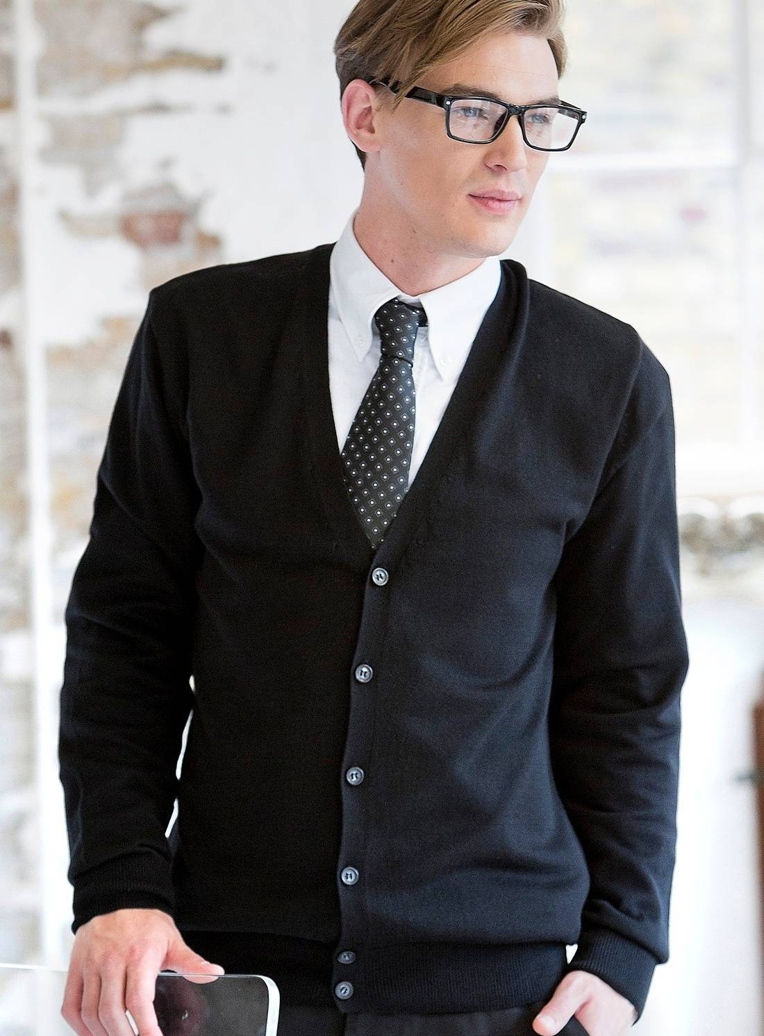 Elegancki kardigan męski