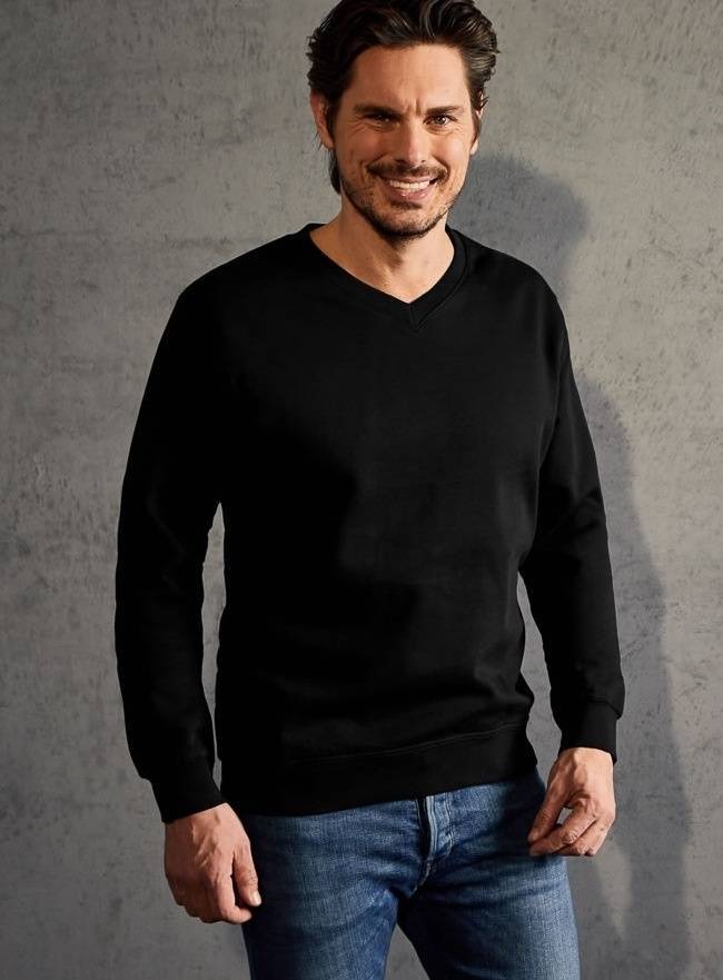 Elegancki sweter z dekoltem V-Neck Sweater