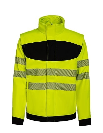 EOS Hi-Vis Workwear Softshell Jacket With Printing Area