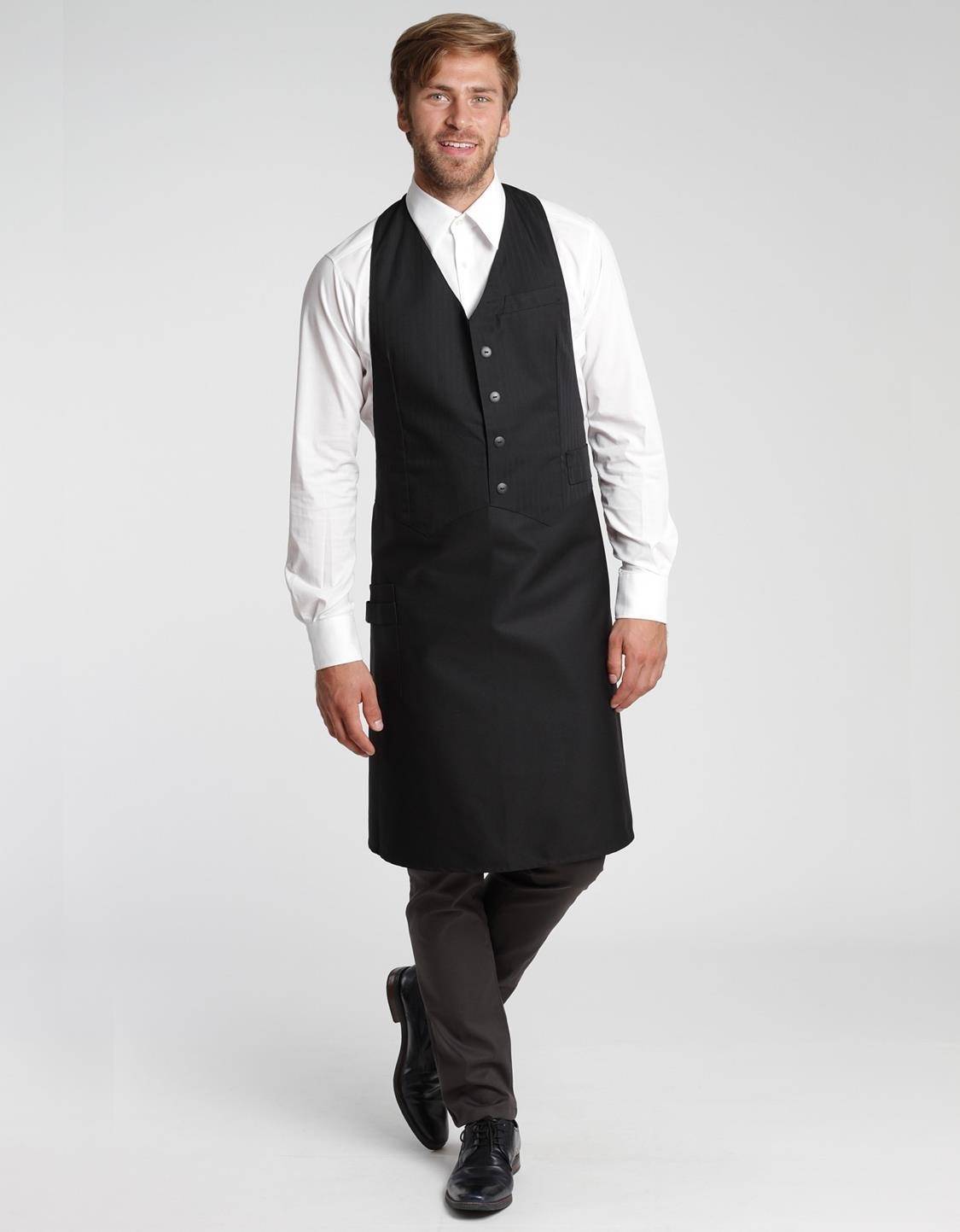 Fartuch kelnerski w formie eleganckiej kamizelki