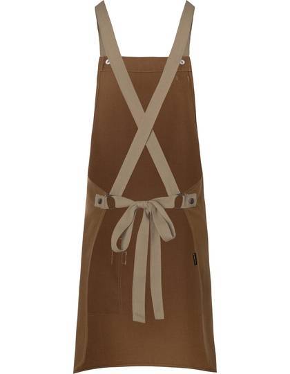 Fartuch kelnerski w nowoczesnym stylu z kontrastującymi detalami