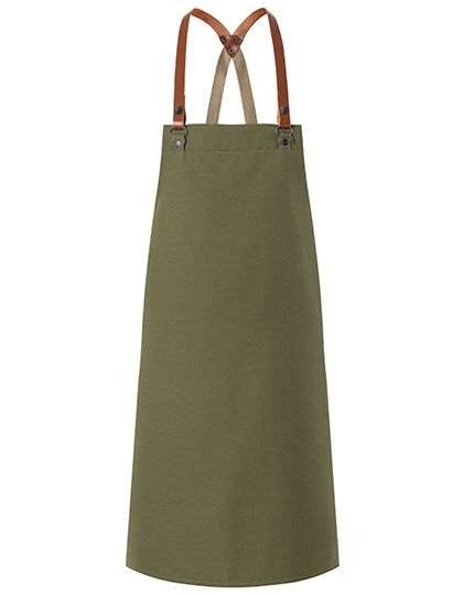 Fartuch kelnerski z krzyżowymi pasami, stylowe wzornictwo