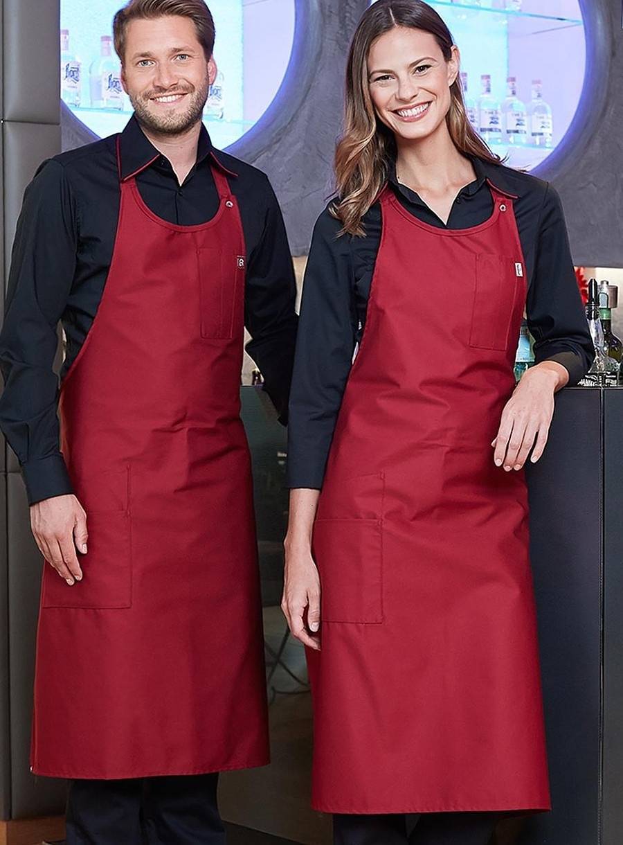 Fartuch kelnerski z regulacją na zatrzaski i kieszeniami